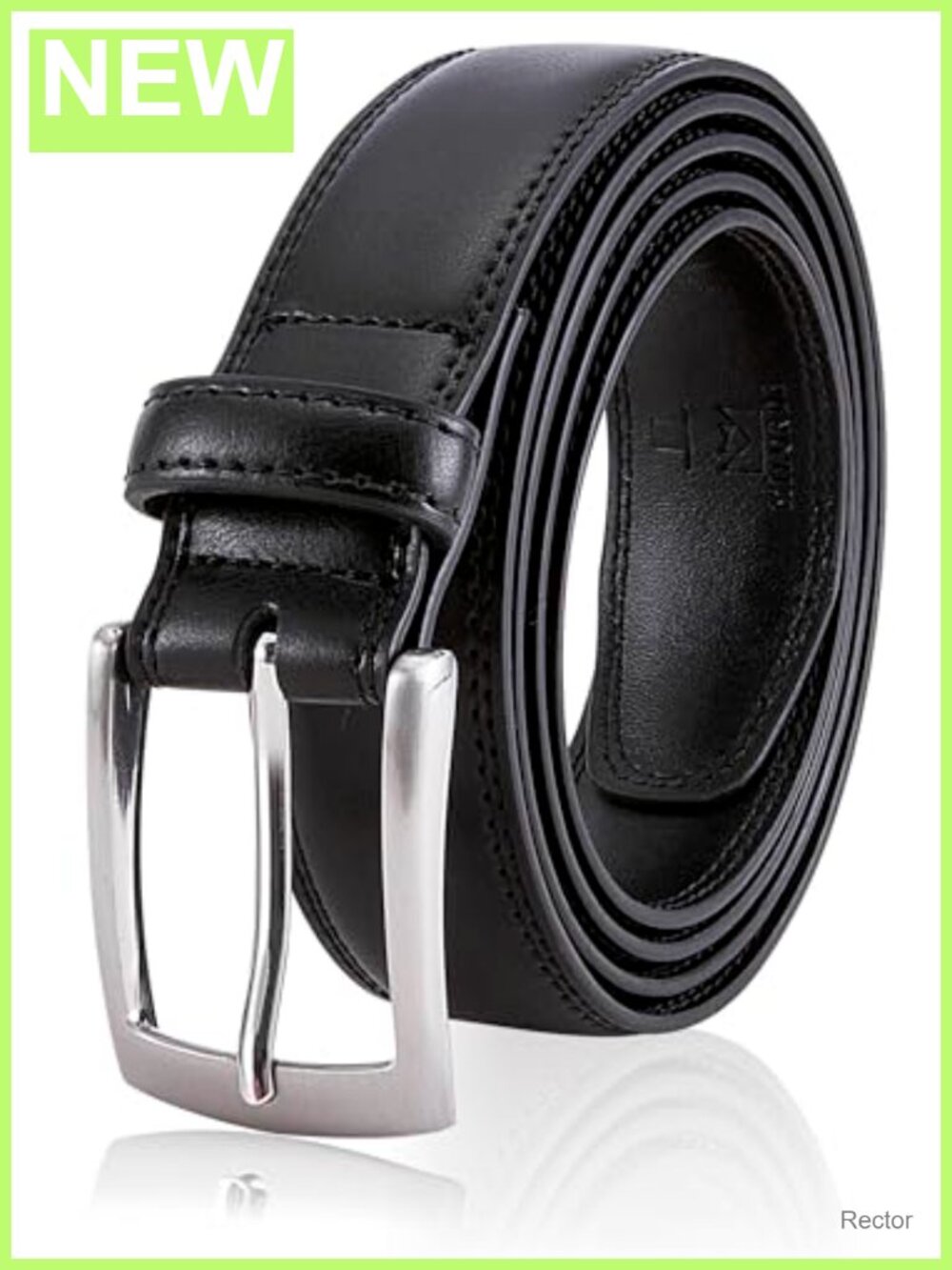 Genuine Leather Men's Dress Belt, Handmade Work Business Casual